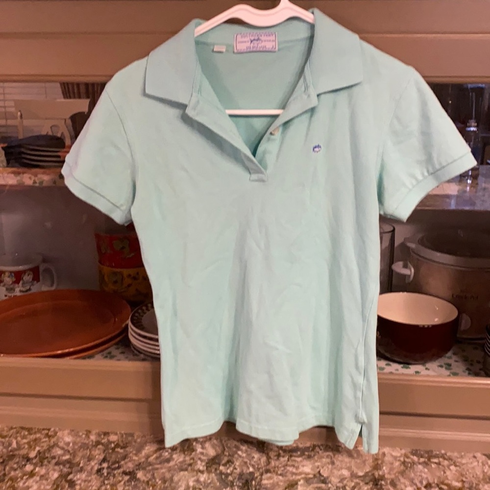Youth Southern Tide Light Blue Size 2 Collard Shirt
